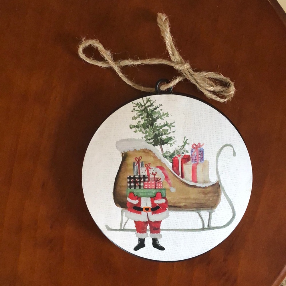 Large Santa Ornament